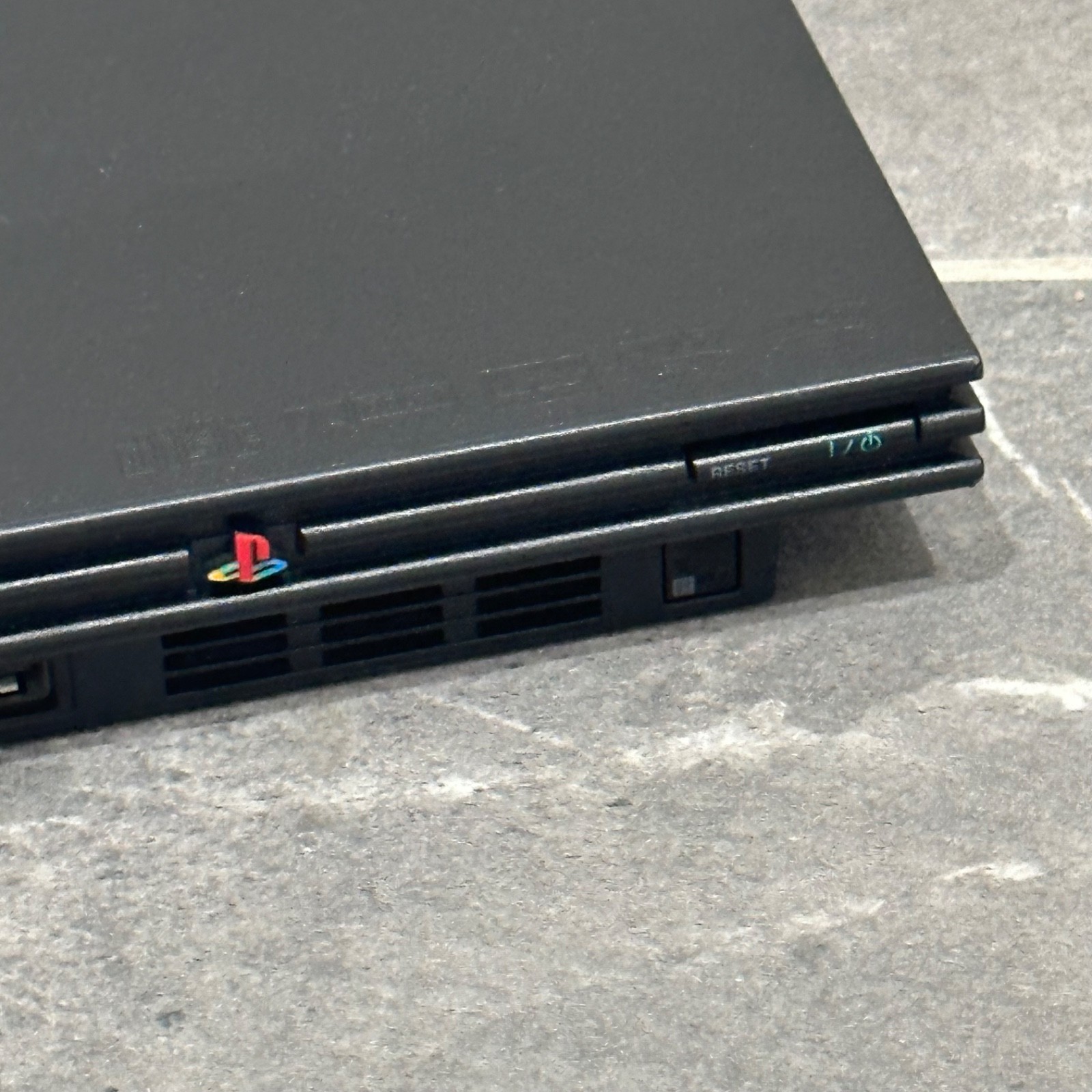 Sony PlayStation 2 Slim Line PS2 Console Charcoal Black SCPH-7001 Untested