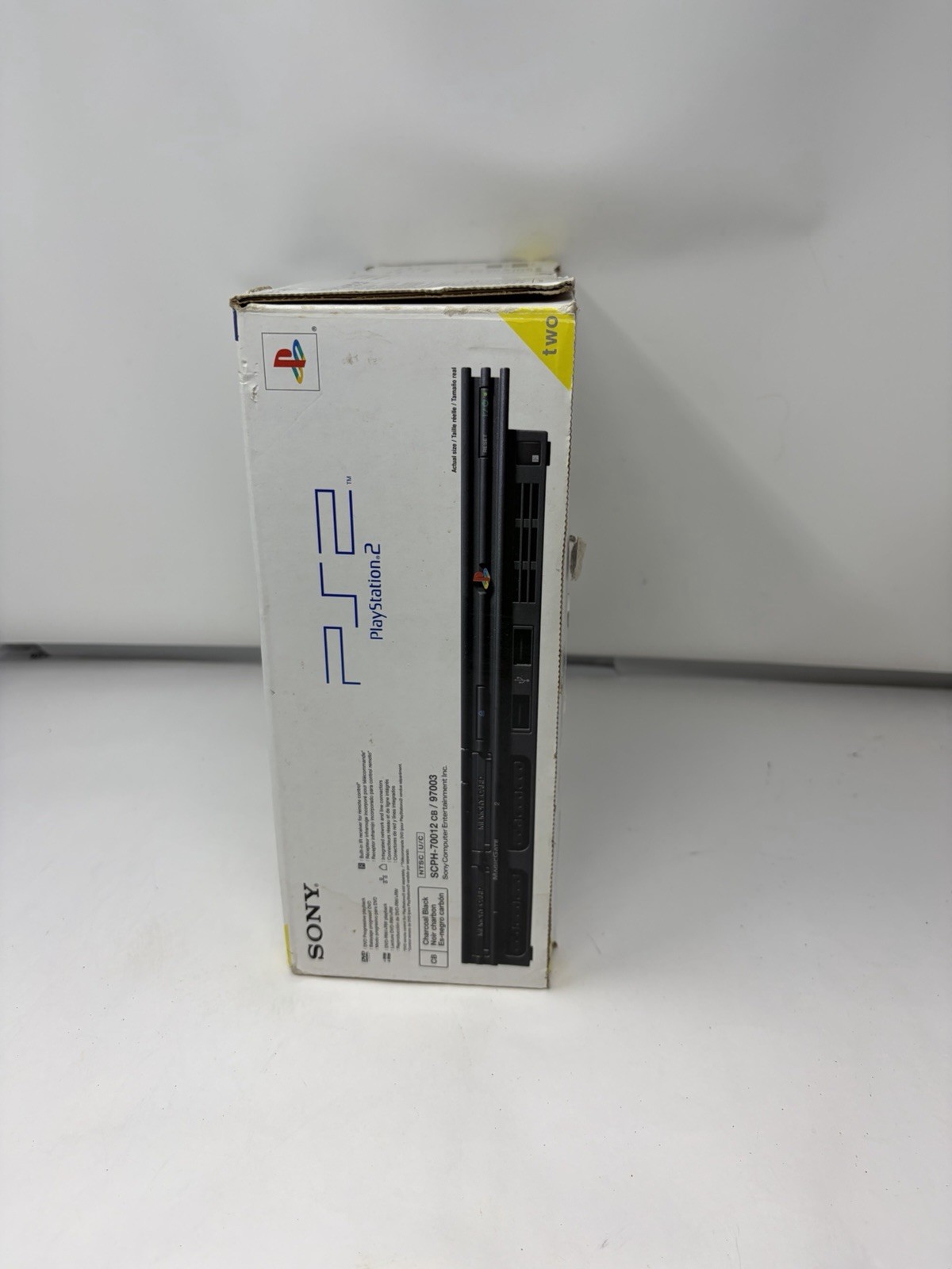 Sony PlayStation 2 Slim Line Version 1 Console – Charcoal Black (SCPH-70012)