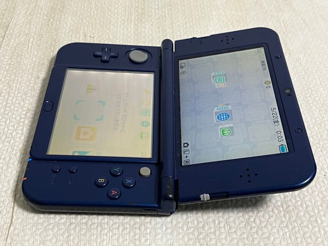 Nintendo New 3DS LL XL Metallic Blue IPS Upper Screen Japan NTSC-J Only 0176