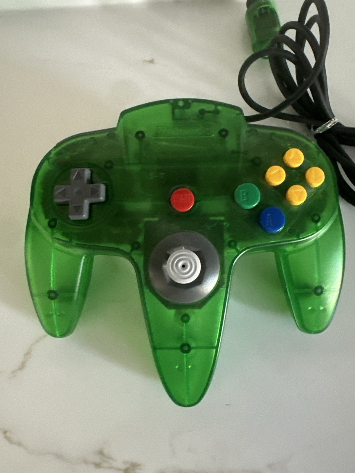 Vintage N64 Funtastic Jungle Translucent GREEN Nintendo-64 Gaming Console System
