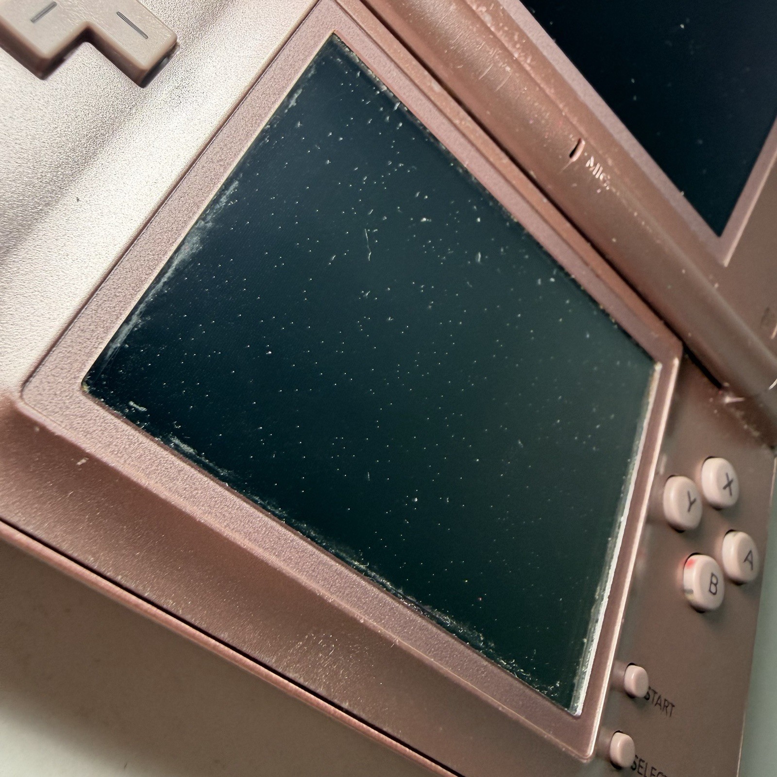 Nintendo DS Lite Console Pink/ Metallic Rose – Tested W/ Charger & No Stylist