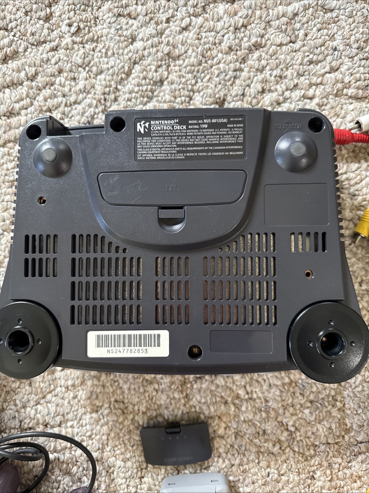 Vintage Nintendo 64 N64 Bundle W Controllers
