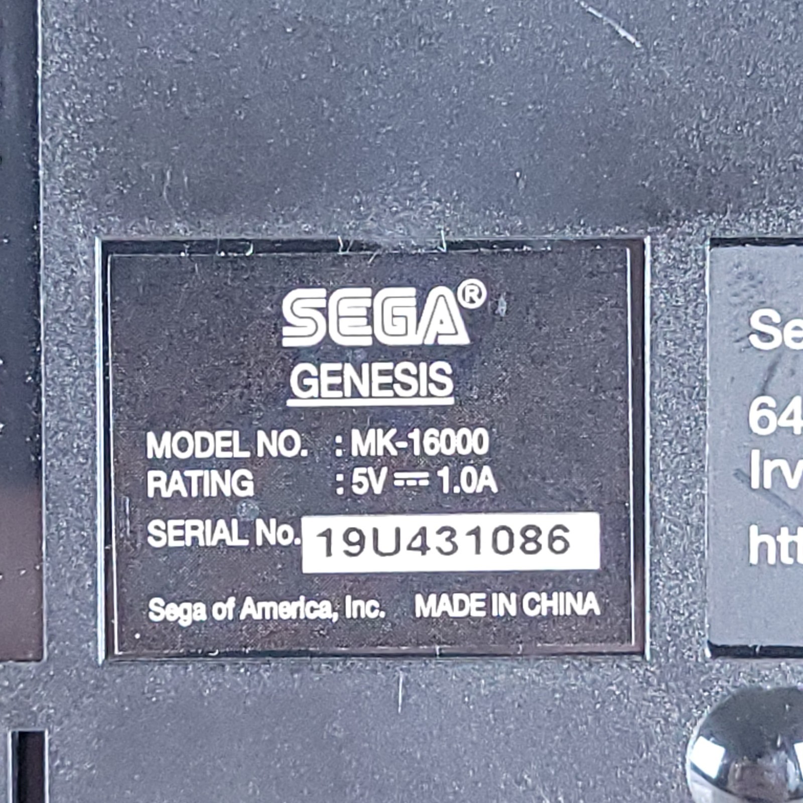 Sega Genesis Classic Mini 16 Bit Game Console 42 Games w/Controller Tested/Works
