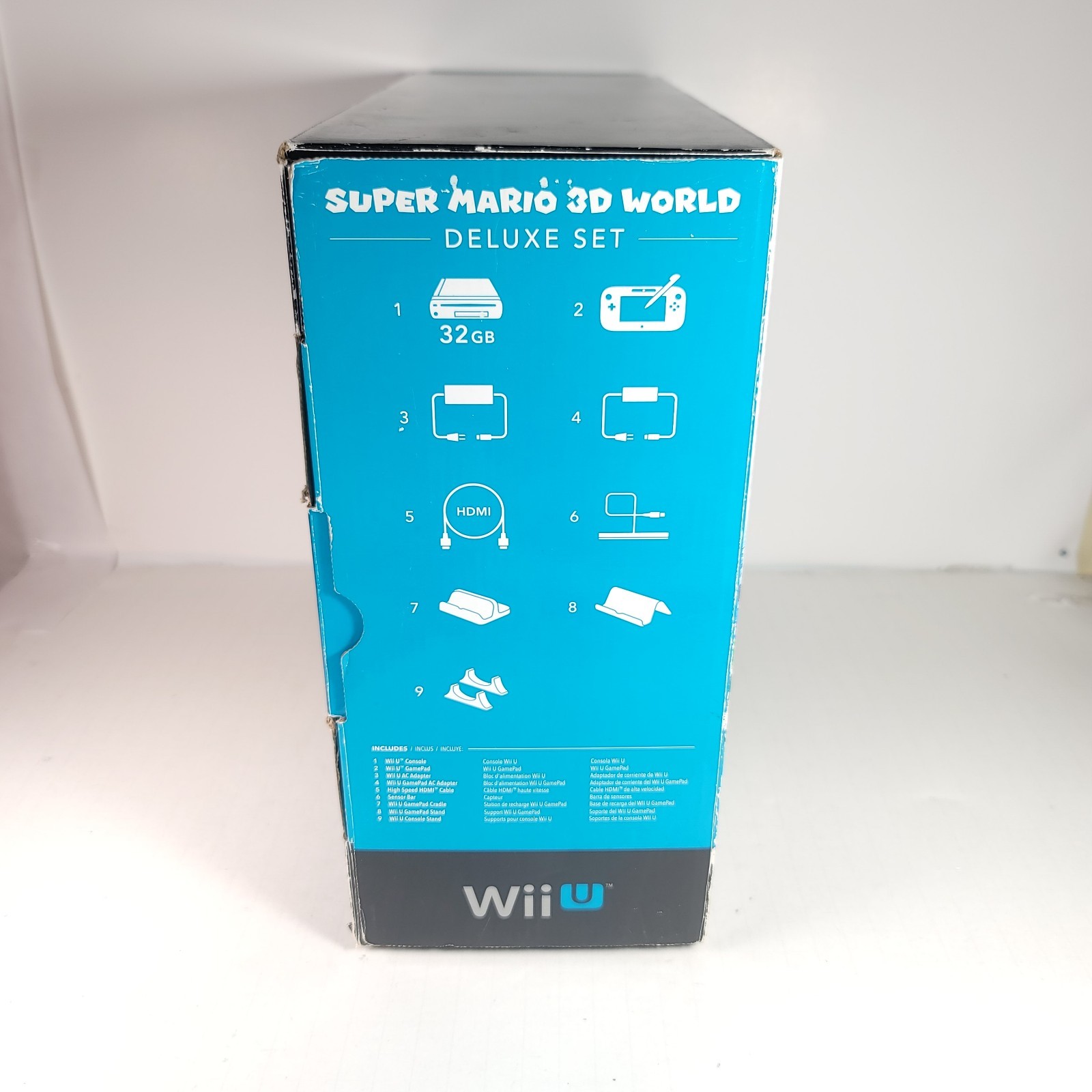 Nintendo Wii U 32GB Super Mario 3D World Deluxe Set CIB Console Bundle Box