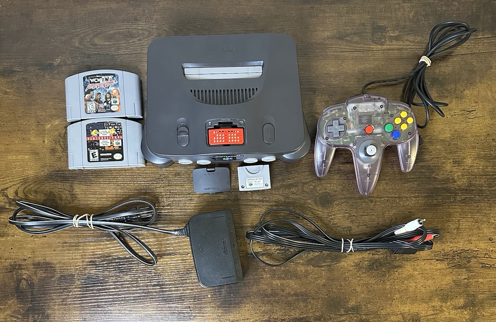 Nintendo 64 Console W/Expansion Pak + Controller & Games (Tested/Read Descrip)