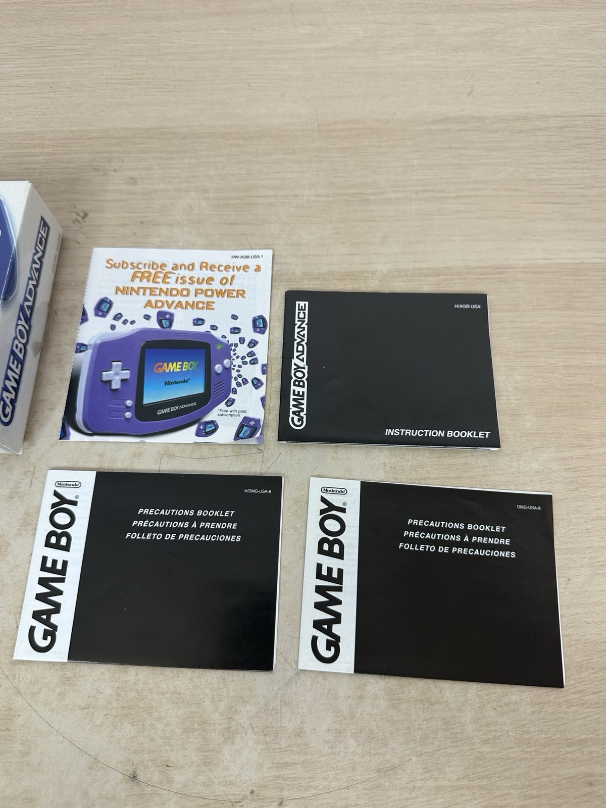 Nintendo Game Boy Advance AGB-001 Indigo Purple GBA Complete in Box CIB – WORKS!