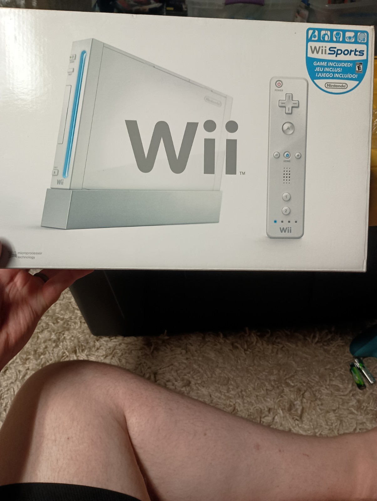 Nintendo Wii RVL-001 White Console In Box w/ Wii Sports Working