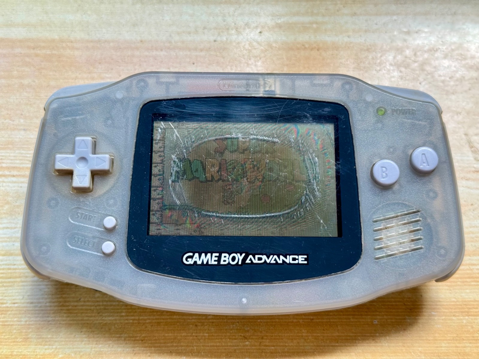 Nintendo Gameboy Advance AGB001 Ice Metallic Silver Handheld System Console GBA