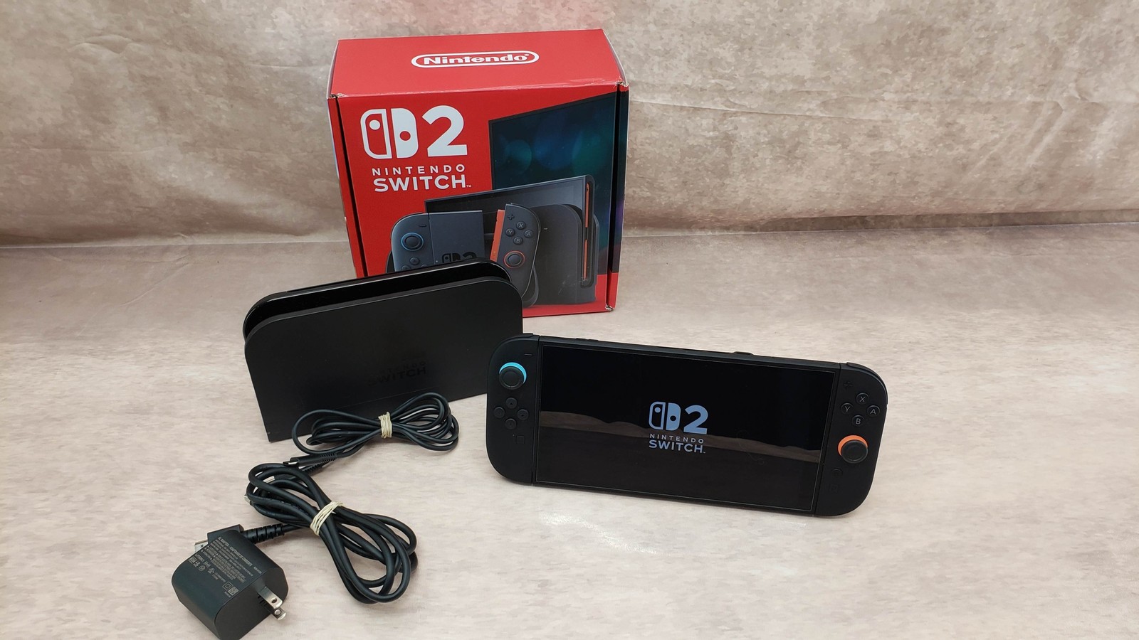 Nintendo Switch 2 64GB w/ joycons, dock power supply, cords, good condition