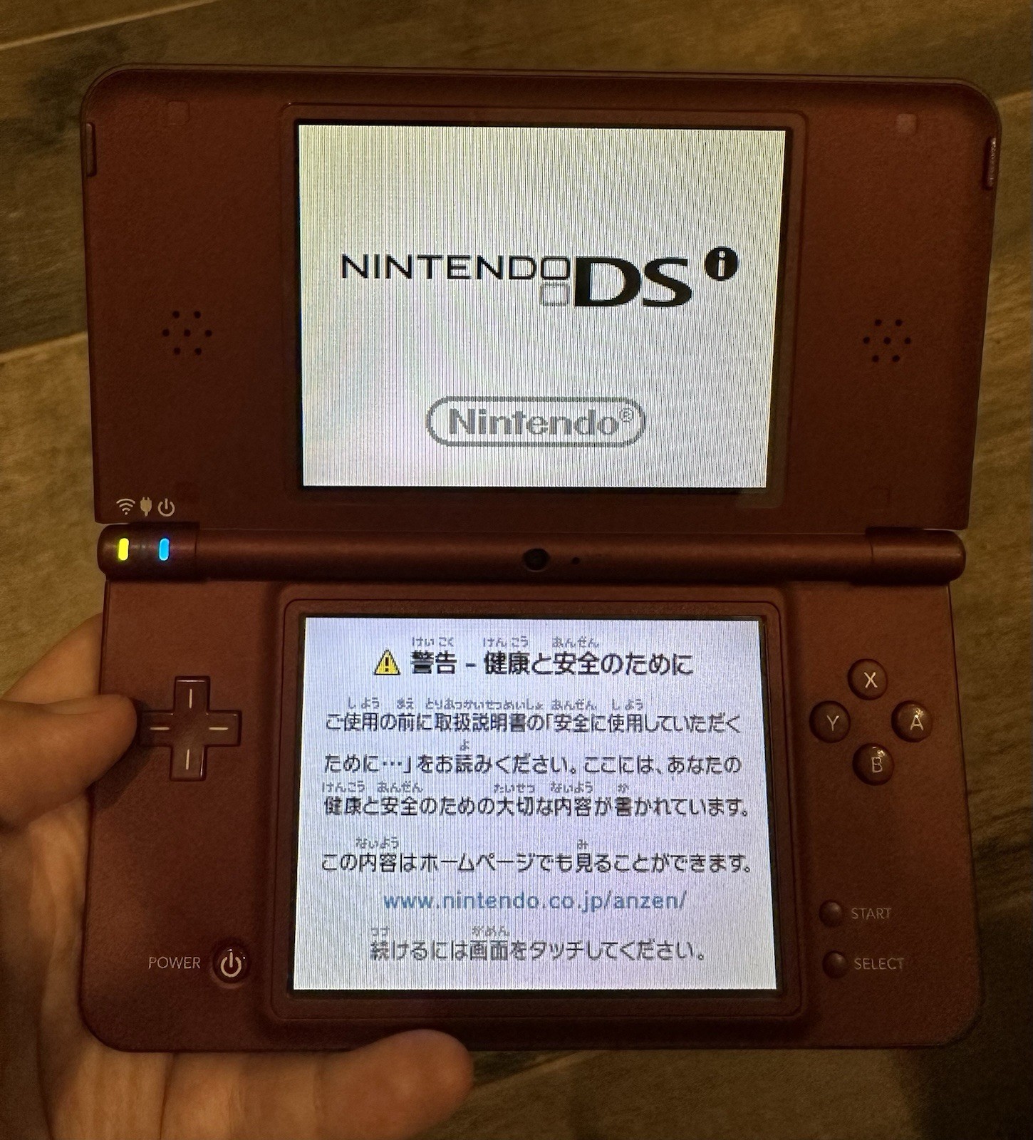 Nintendo DSi LL Wine Red Console Tested Working Region Free + New Charger