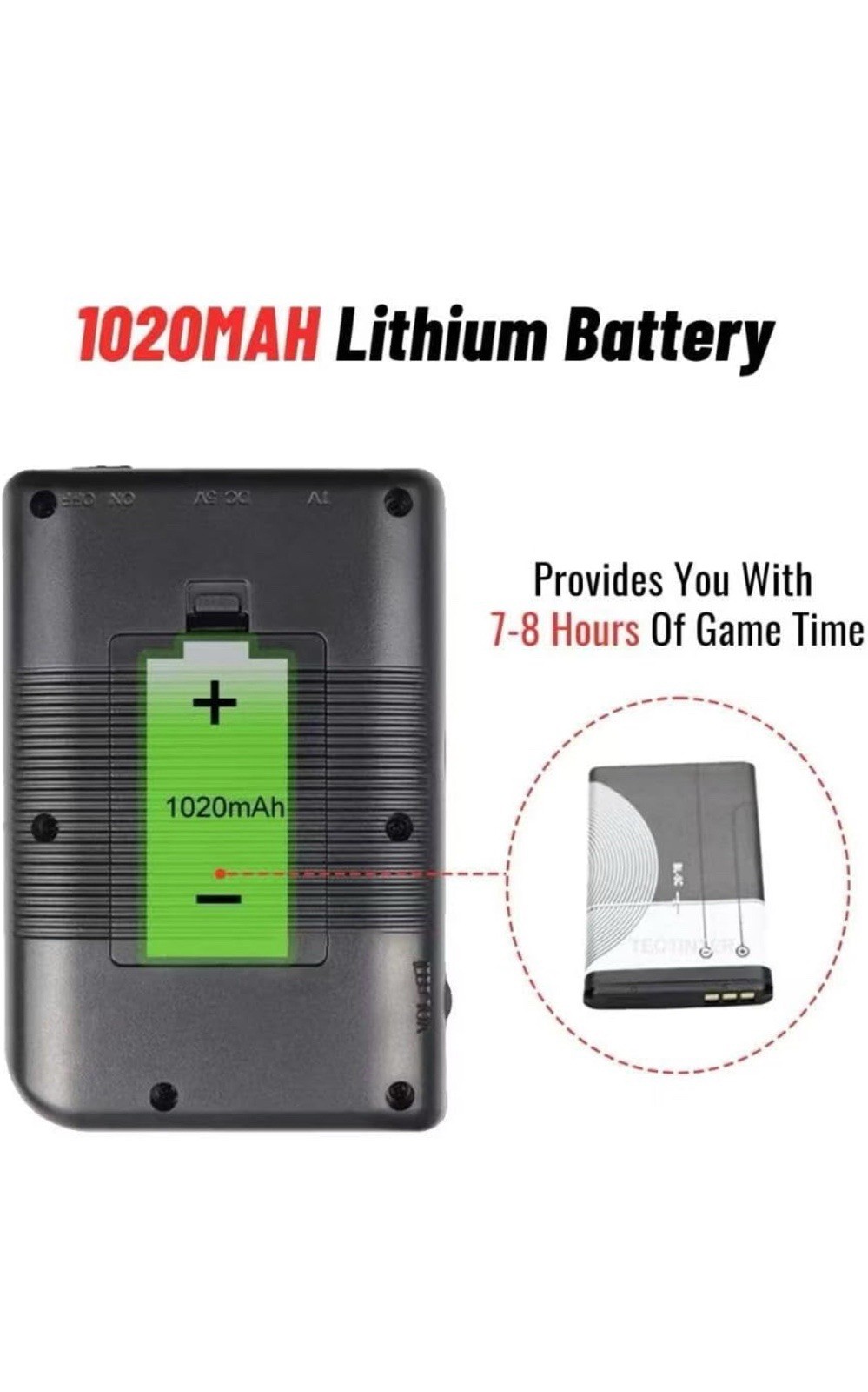3.0 Inch LCD Screen Retro Video Game Console Built-In 400 in Handheld NEW