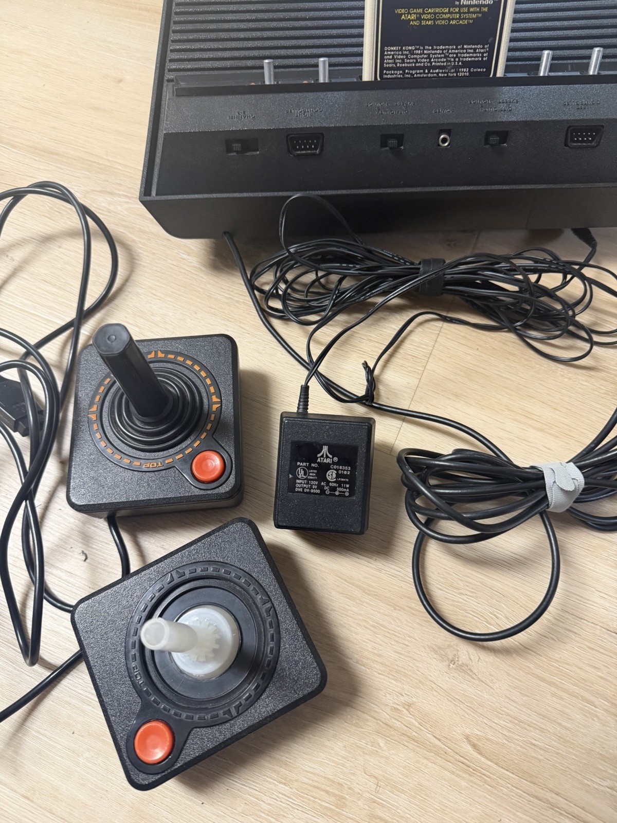 Atari 2600 Darth Vader Console 2 OEM Controllers Pac-Man Dig Dug Donkey K Works