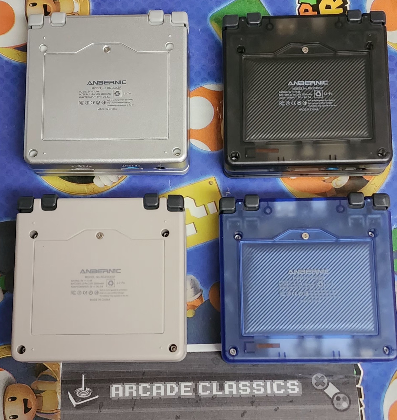 New Anbernic RG35XX SP + Case 128GB clamshell GBA SP Retro Gaming Console