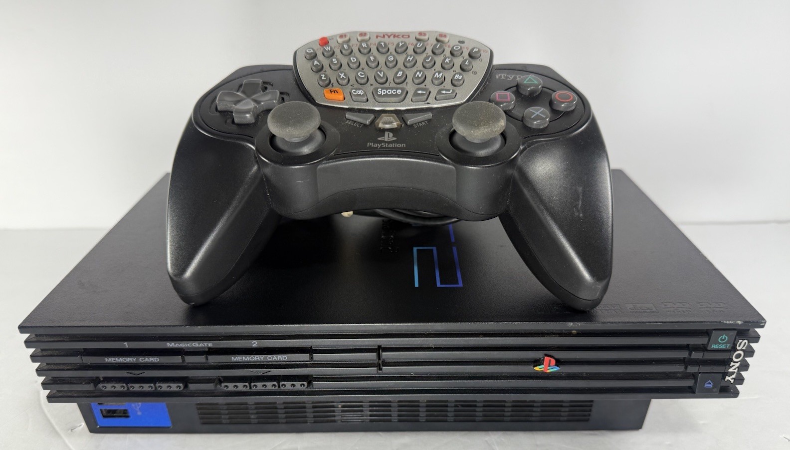 Sony PlayStation 2 PS2 Fat Console SCPH-50001 + Controller & Cables – Working