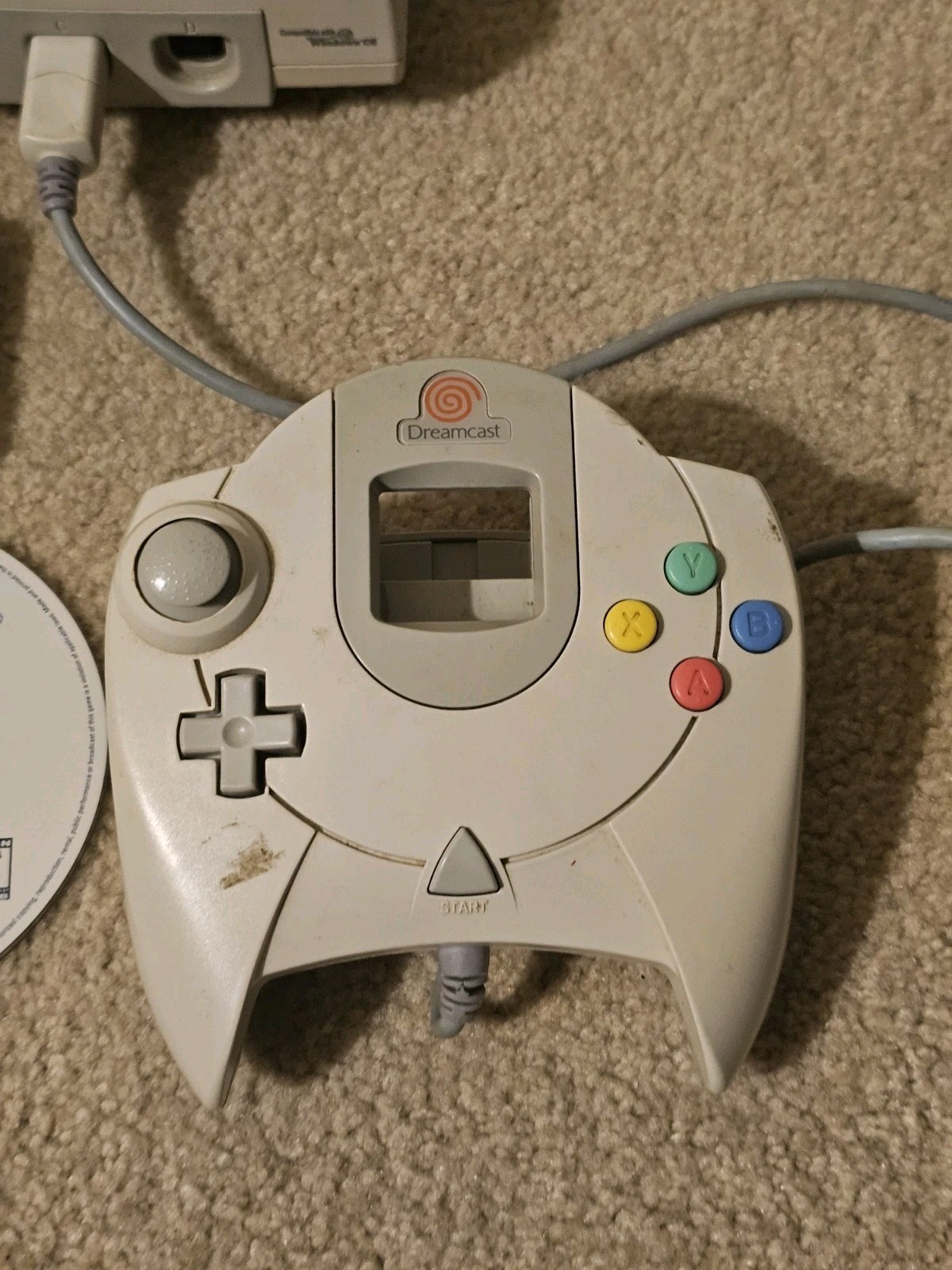 SEGA Dreamcast Console HKT-3020 with Controller, Cords, & Tony Hawk Game