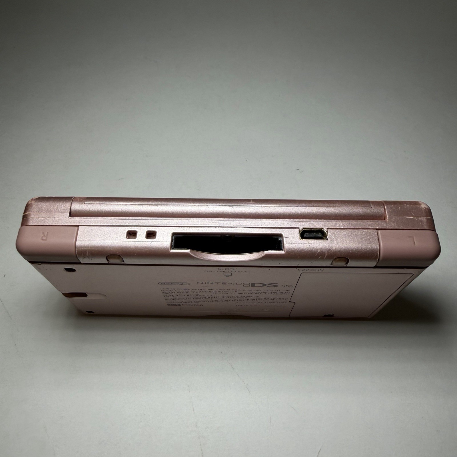 Nintendo DS Lite Console Pink/ Metallic Rose – Tested W/ Charger & No Stylist