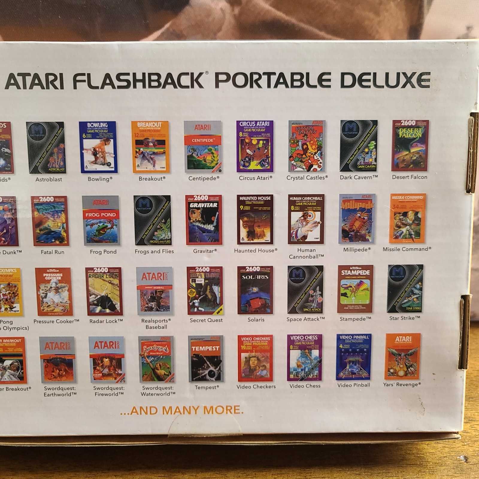 Atari Flashback Portable Deluxe 70 Built In Games 2.8 Inch LCD SD Card Slot