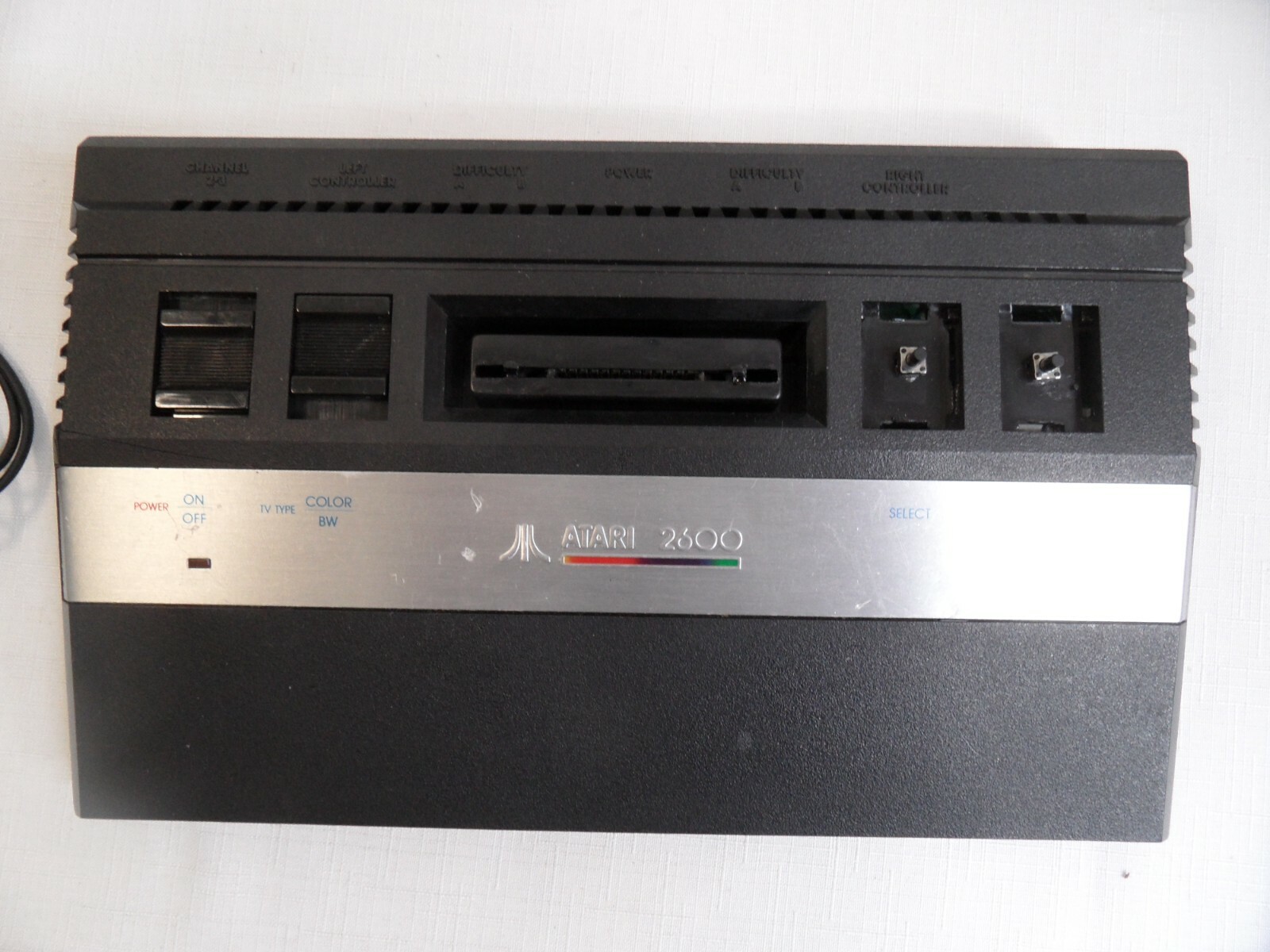 Atari 2600 Jr Short Rainbow Bundle w/ 2 Video Games, Joystick & Power Tested