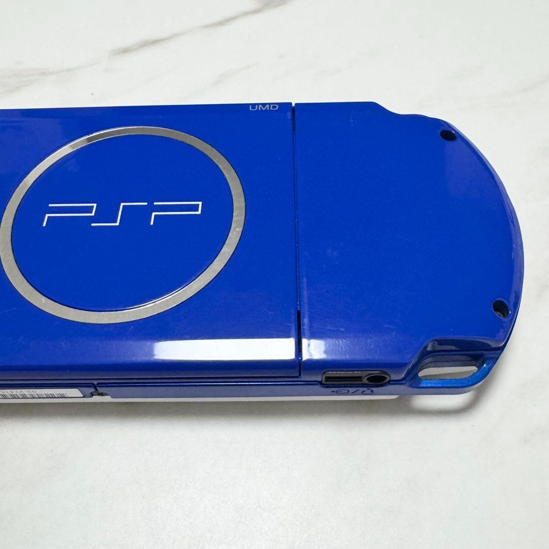 Sony PSP-3000 White Blue Console Tested Working Region Free