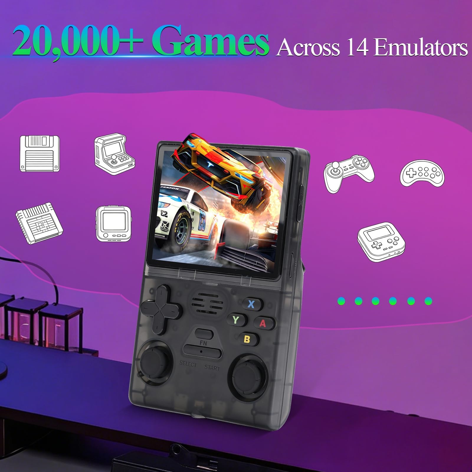 Retrosnap Handheld Game Console 2026, Retro Snap Gaming Pro Console with 14 E…