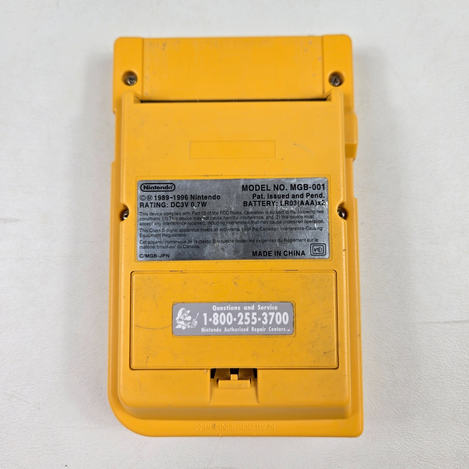 Nintendo Game Boy Pocket MGB-001 Yellow OEM Original Tested & Working GameBoy