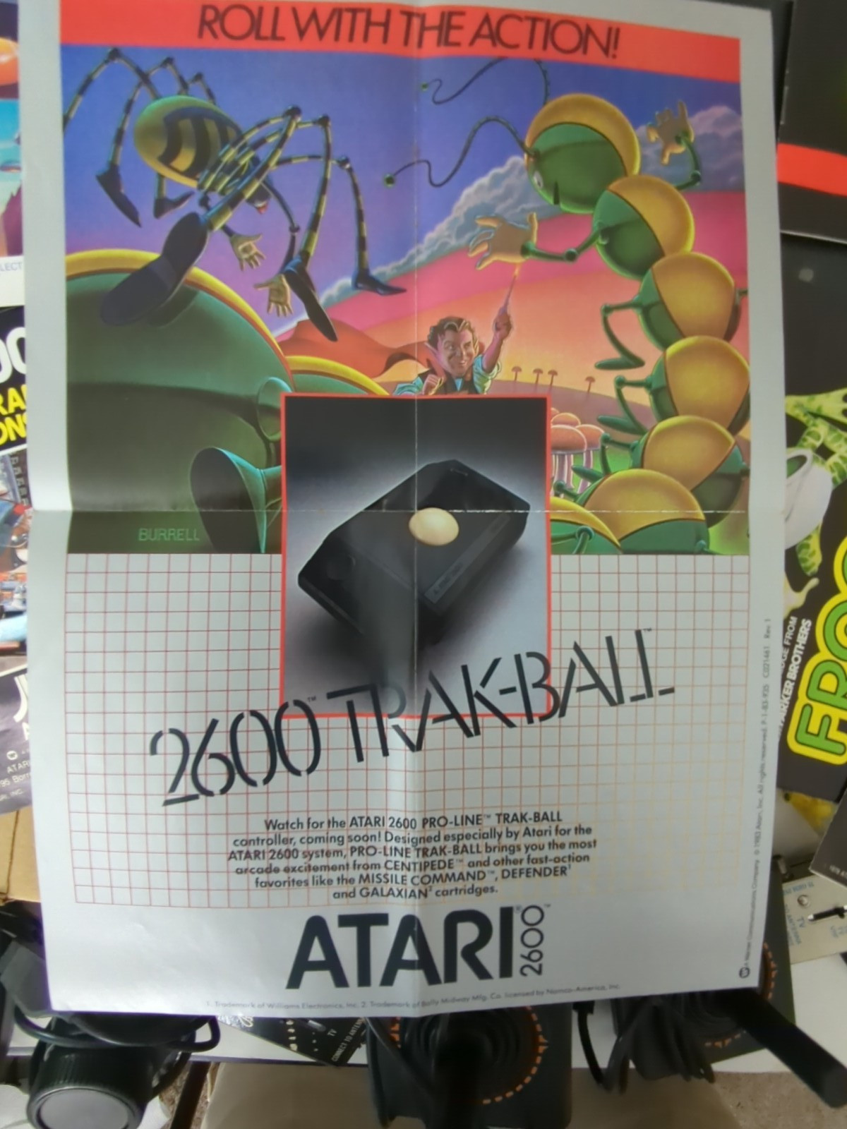 Vintage Atari 2600 Video Computer System Console Game Center lot in Cabinet Case