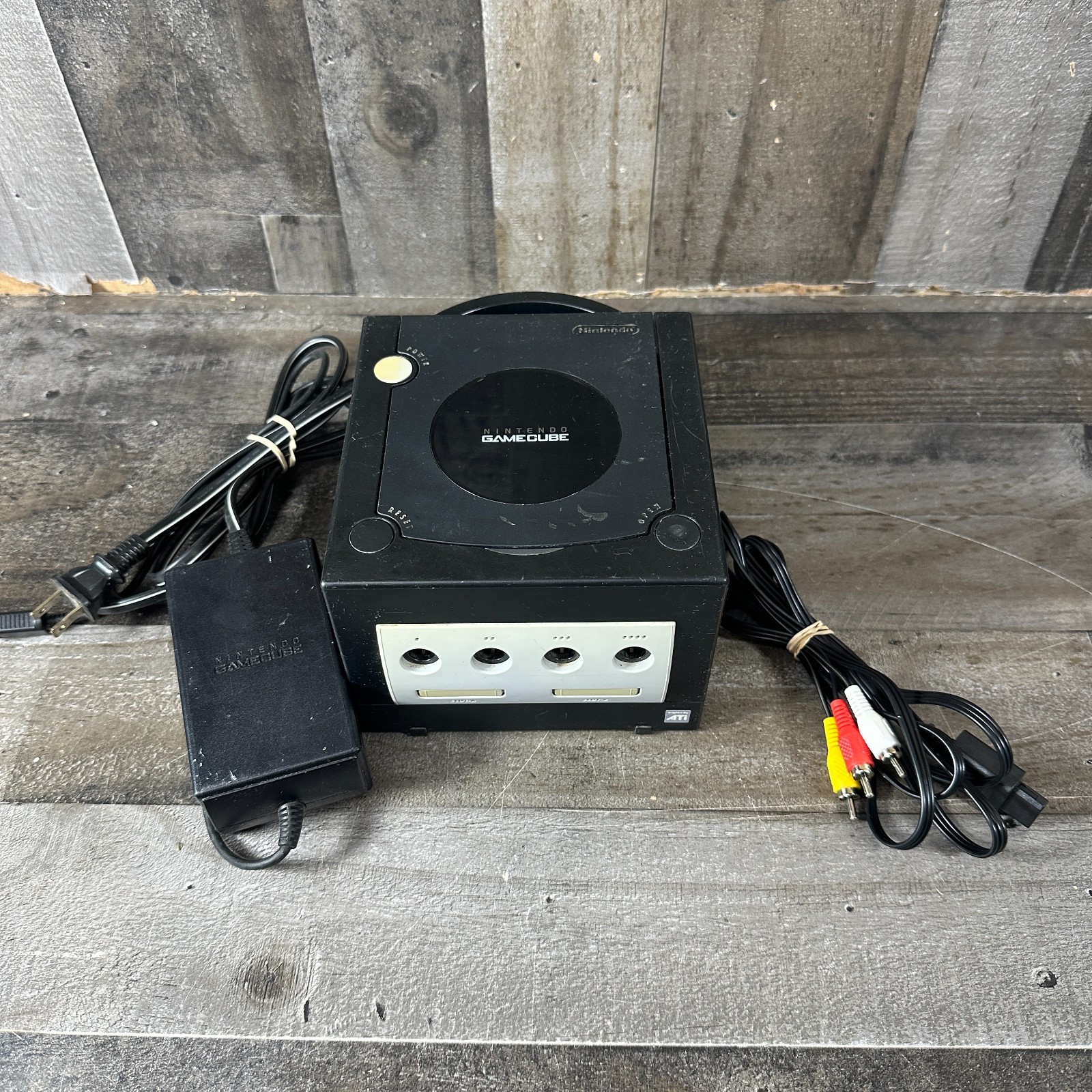Nintendo DOL-101 GameCube Console & Hookups Only – Black TESTED