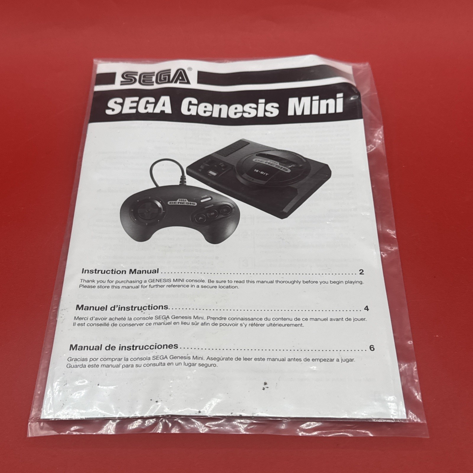 SEGA Genesis Classic Mini Console (MK-16000) Complete/Authentic/Tested/Free 🚢