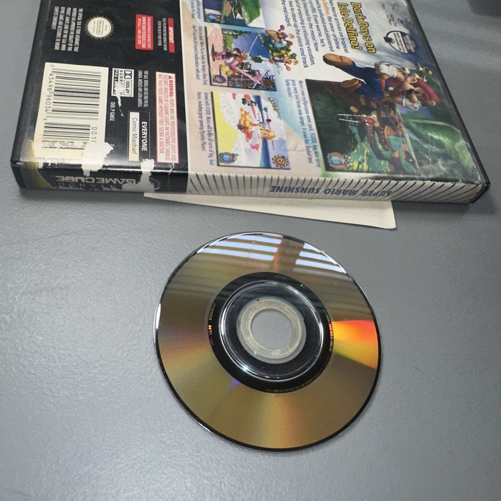 Super Mario Sunshine (Nintendo GameCube, 2002) Tested / No Manual Polished Disc