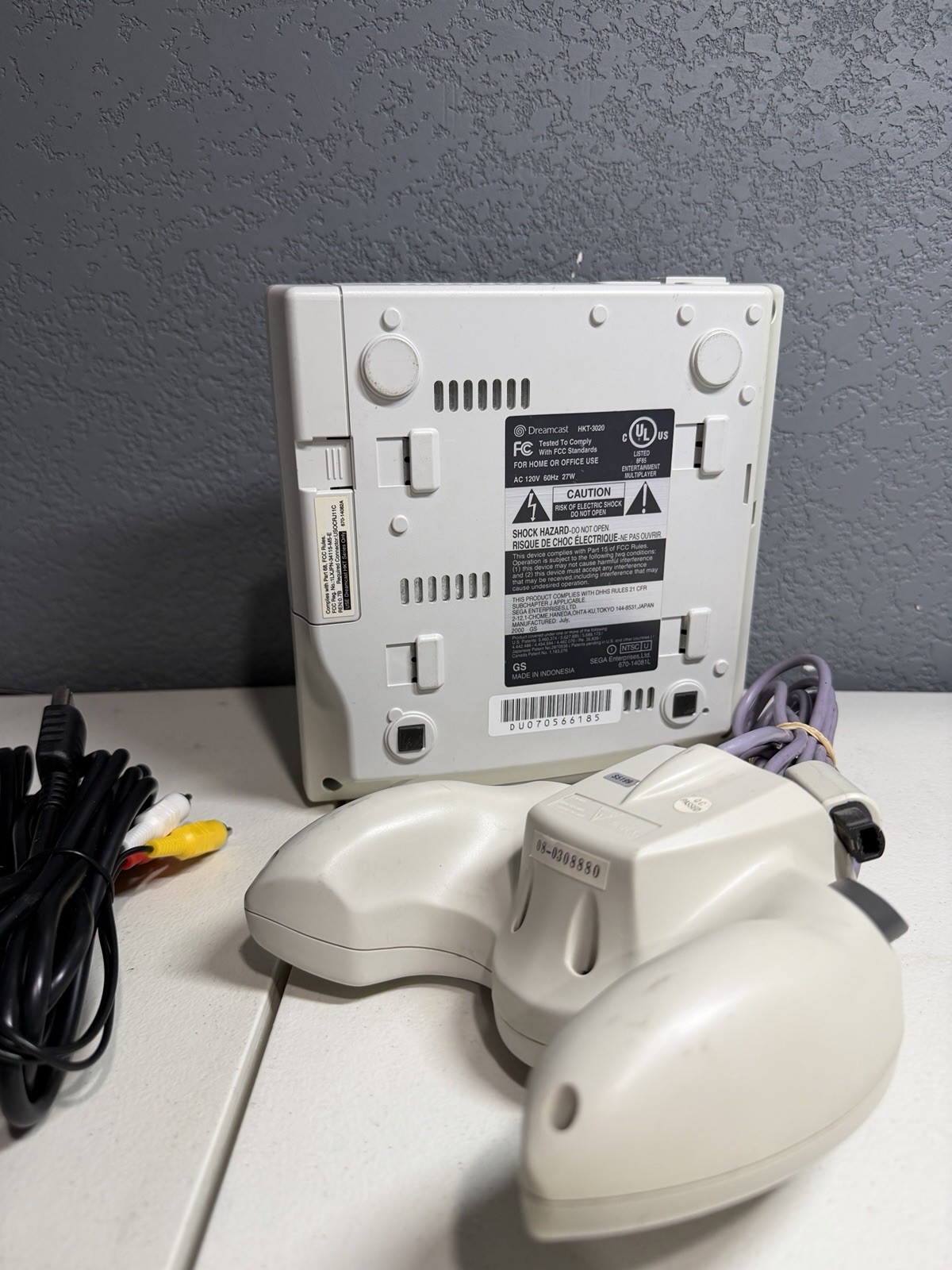 Sega Dreamcast White W/Third Party Controller, Tested/Working