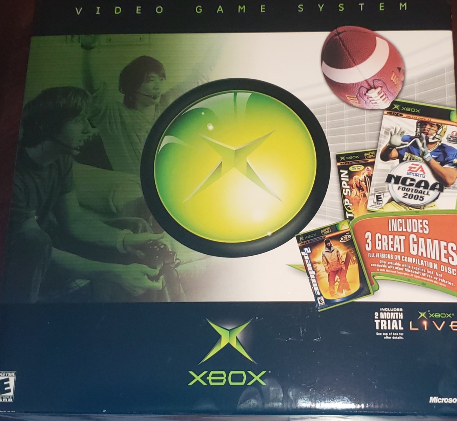 Ultra Rare SEALED New original xbox with 3 games inside the box.