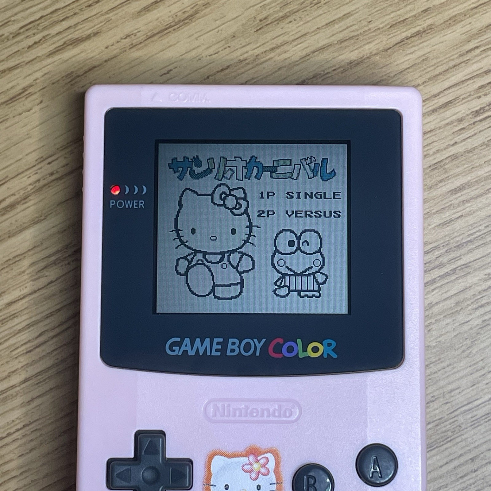 Nintendo GameBoy Color Hello Kitty Sanrio Pink Handheld Console CGB-001 Tested