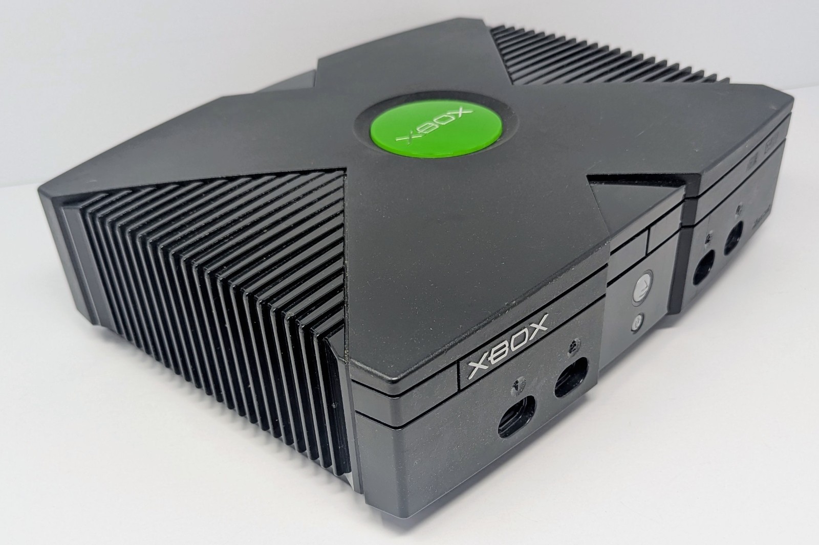 Original Xbox Console Bundle w/ 10 Games & Green Controller – Power Button Issue