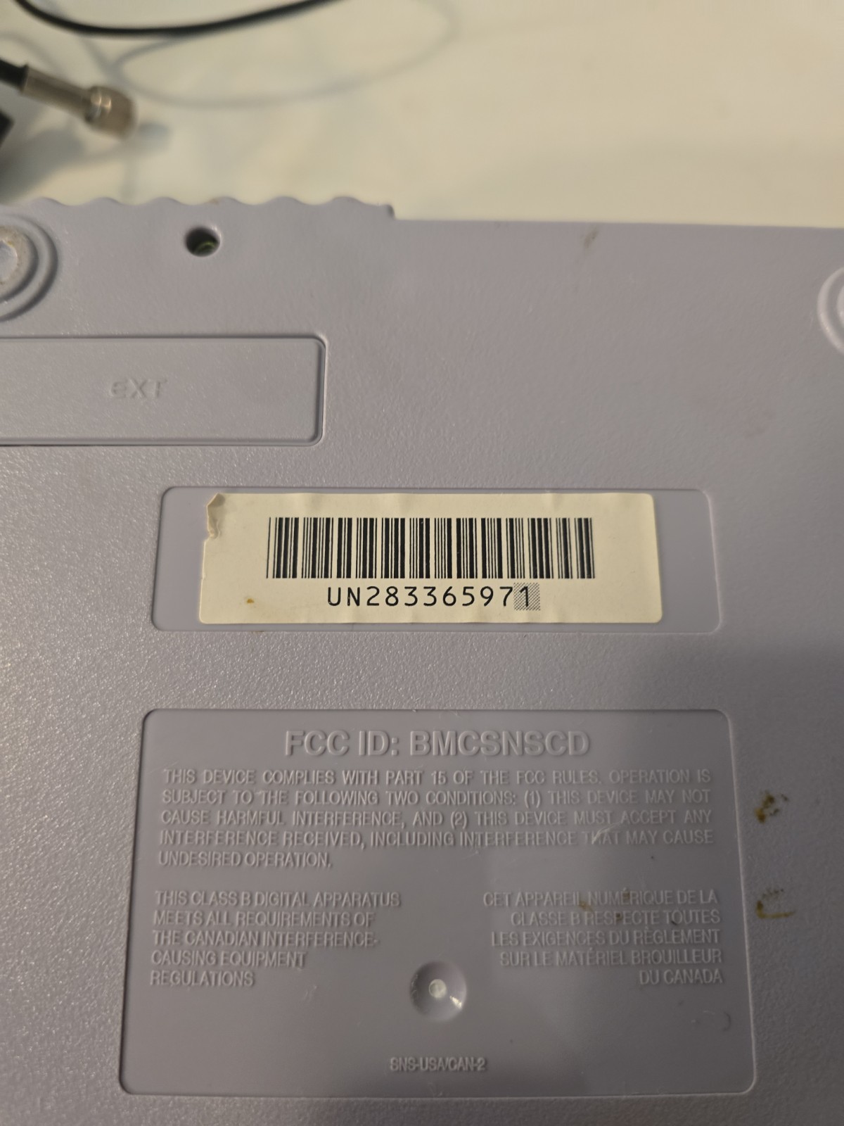 Nintendo Super Nintendo SNES SNS-001 Console Cords & 2 Controllers Untested VTG