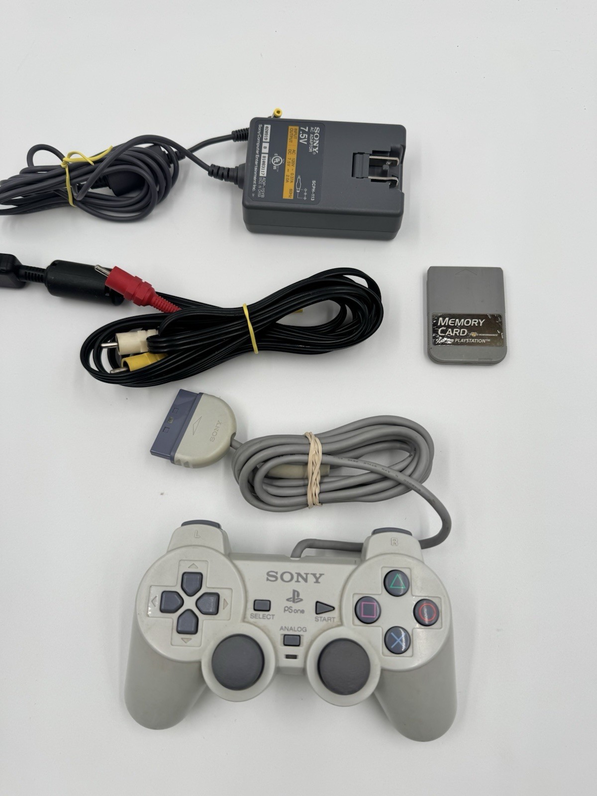 Sony PS One PS1 Slim White Console PS1 Tested
