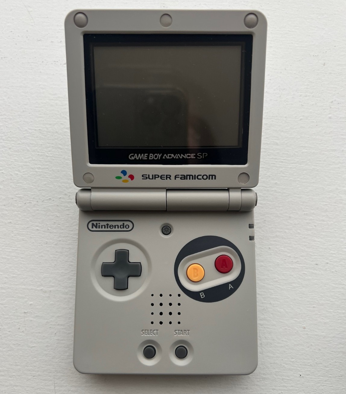Nintendo OEM Game Boy Advance SP – SNES Style – AGS-001 – New Shell + Charger