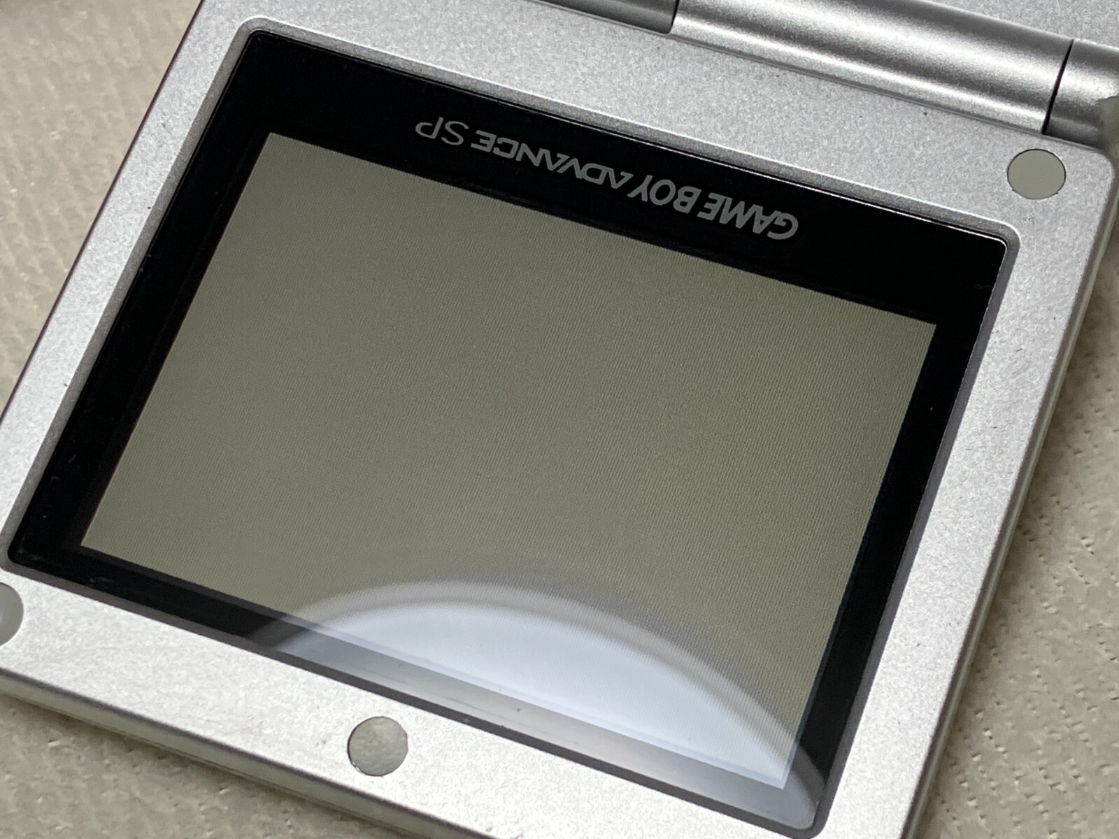 Nintendo Gameboy Advance SP Silver Console w/Box Charger Manual NTSC-J 9933