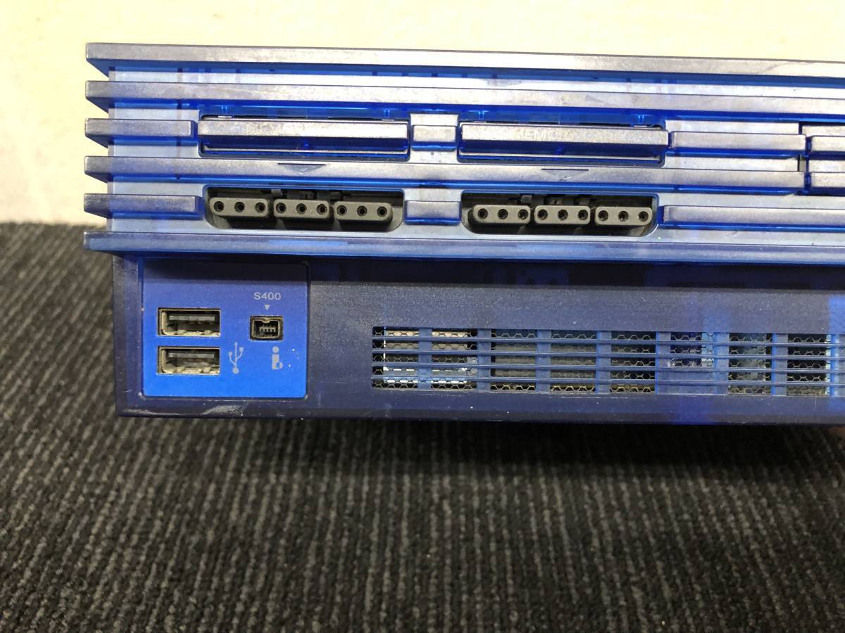 Sony PS2 SCPH-37000 PlayStation 2 Ocean Blue Body Confirmed Operation Excellent