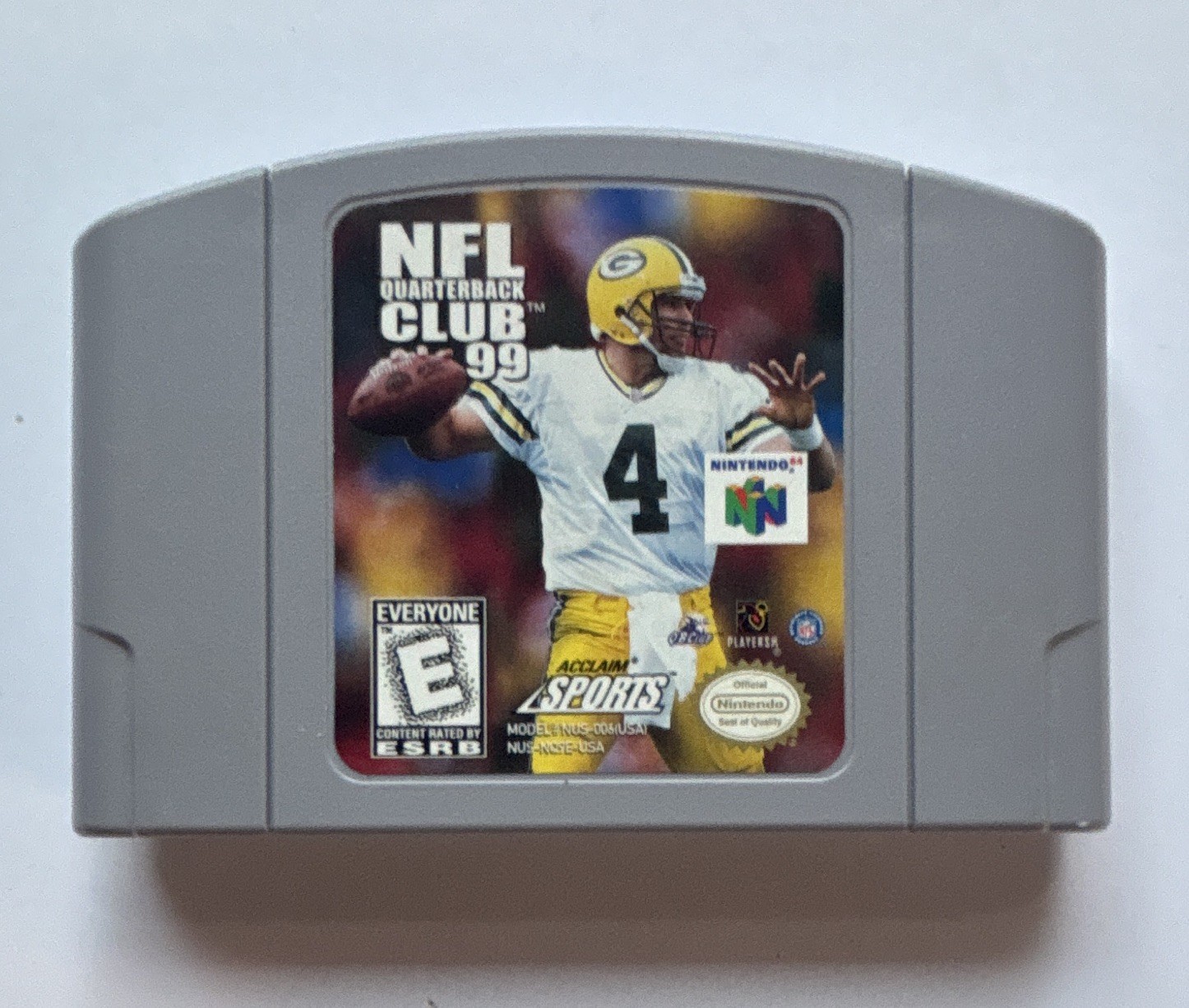 *TESTED* Nintendo 64 N64 Gray Console w/OEM Cables, Controller, & NFL QB Club 99