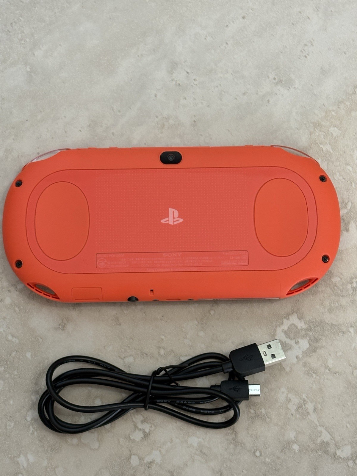 Sony PS Vita 2000 Slim PCH-2000 – Neon Orange *GREAT* + Charger