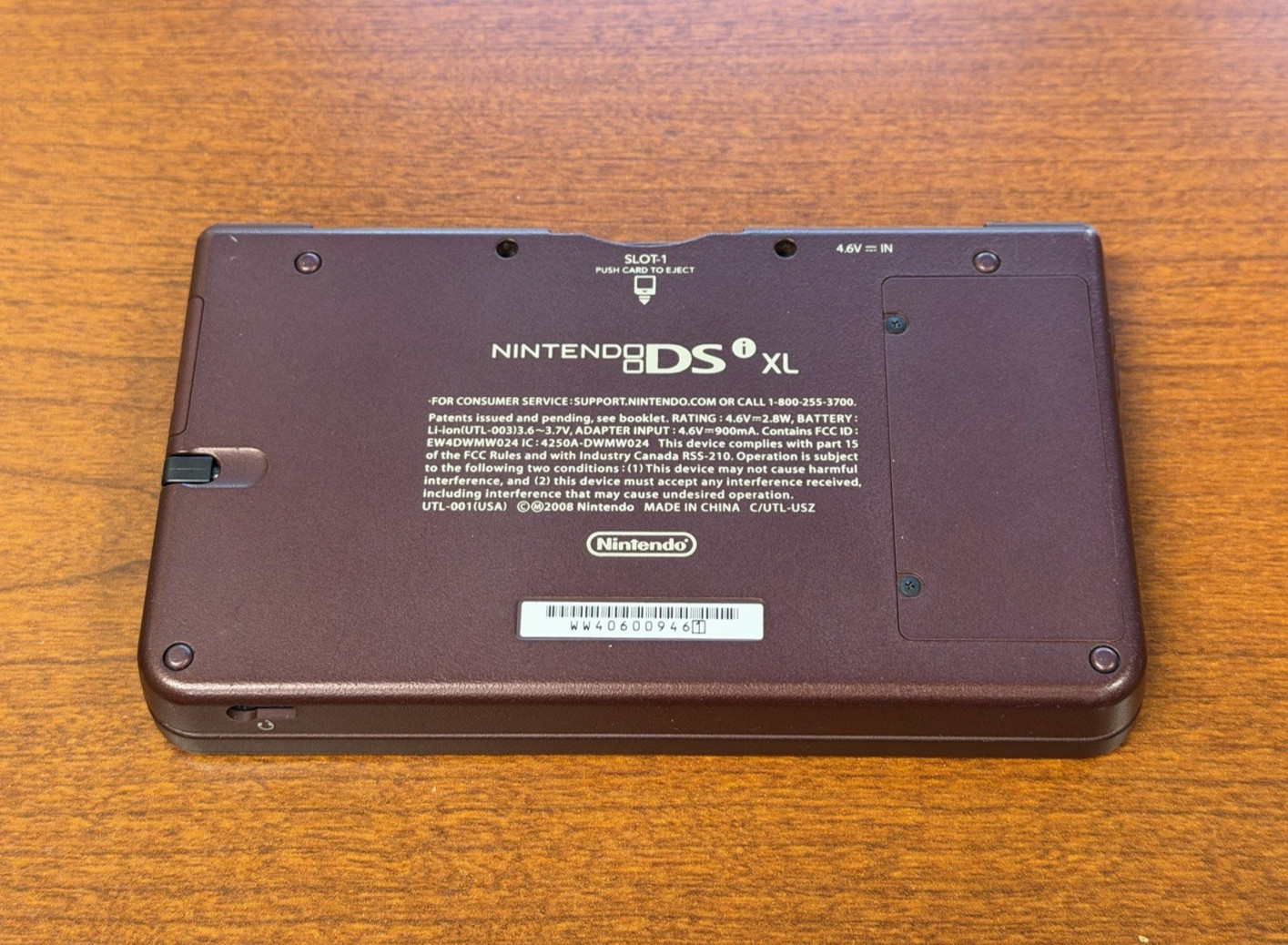 Nintendo DSi XL Burgundy – Charger Included *READ*