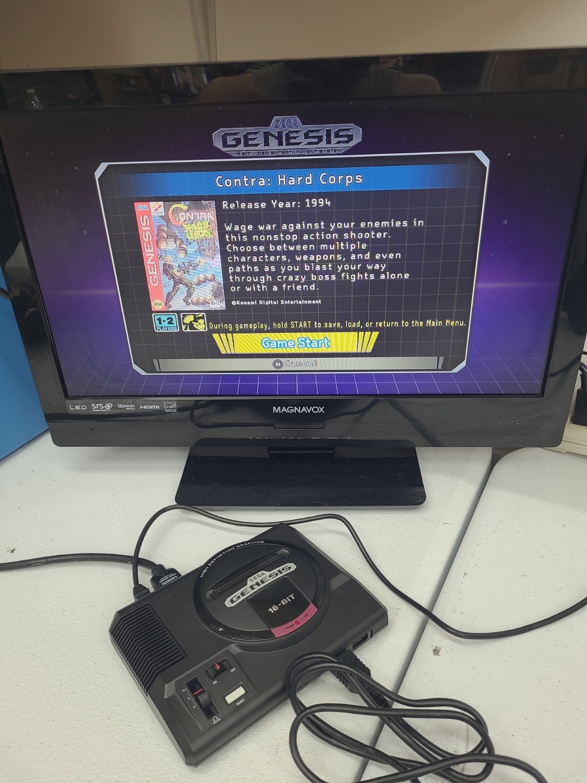 SEGA Genesis Mini Home Game Console – Black With The Box Tested