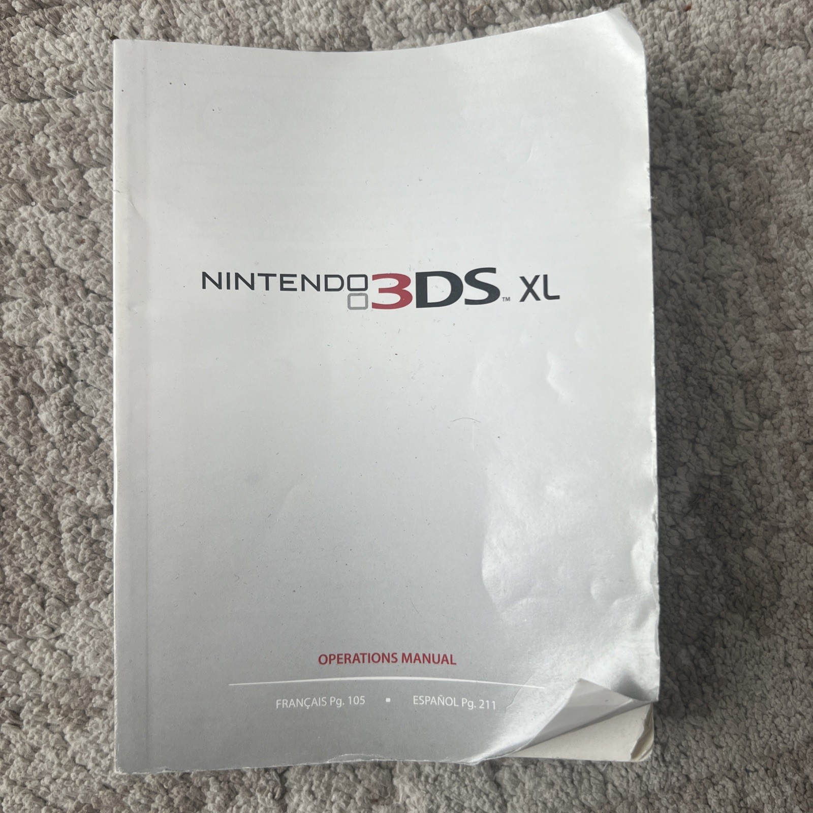 Nintendo 3DS XL Blue Black Handheld Console System Bundle Bag Games Manual WORKS