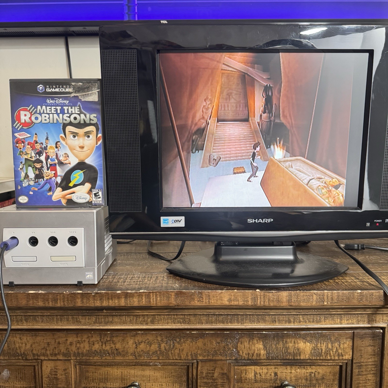 Nintendo GameCube Silver DOL-001 w/ 2 Games 1 Controller Memory Card – Tested –