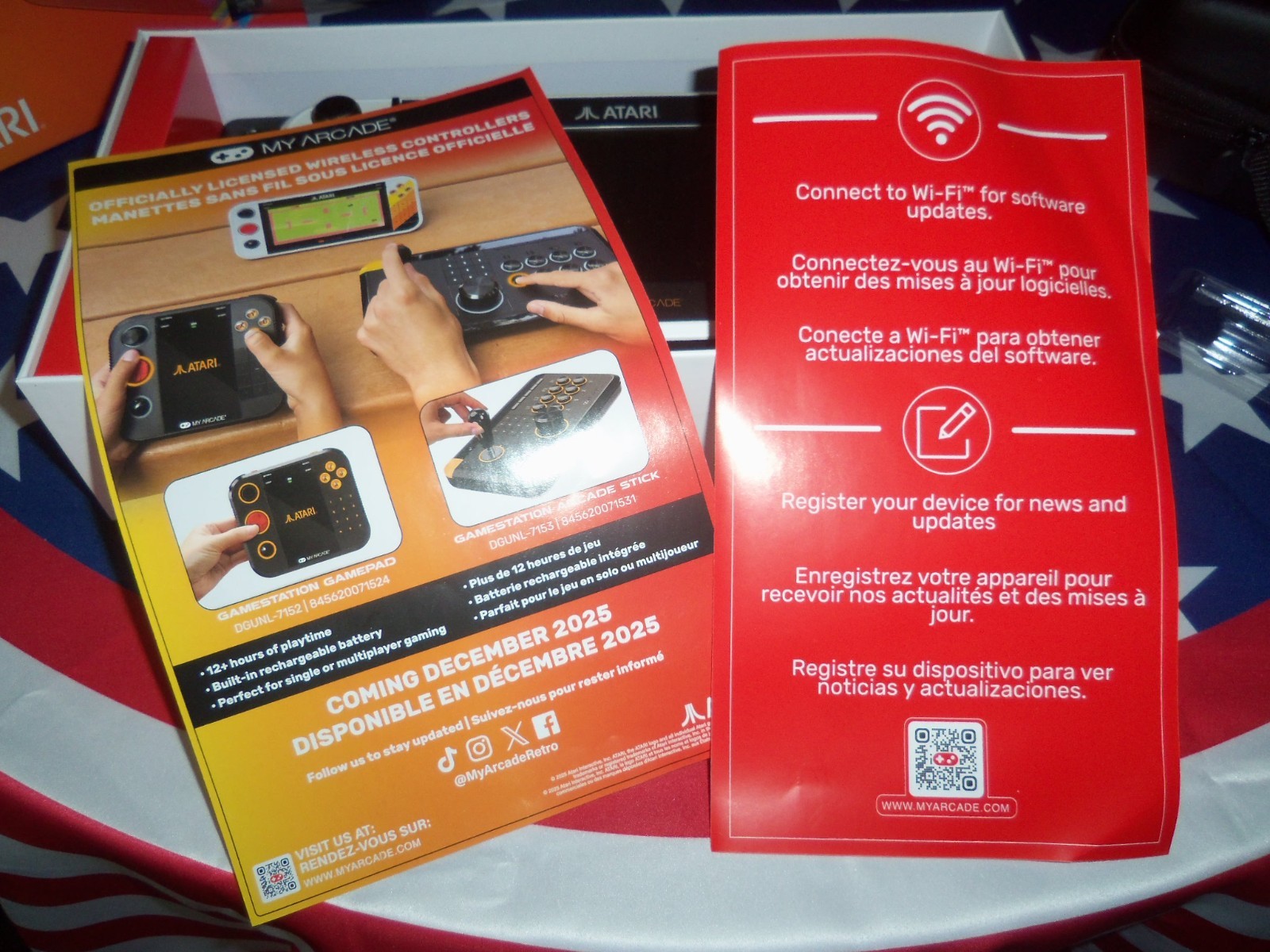 MY ARCADE ATARI GAMESTATION GO RECHARGEABLE BATTERY OVER 200+ PRELOADED RETRO