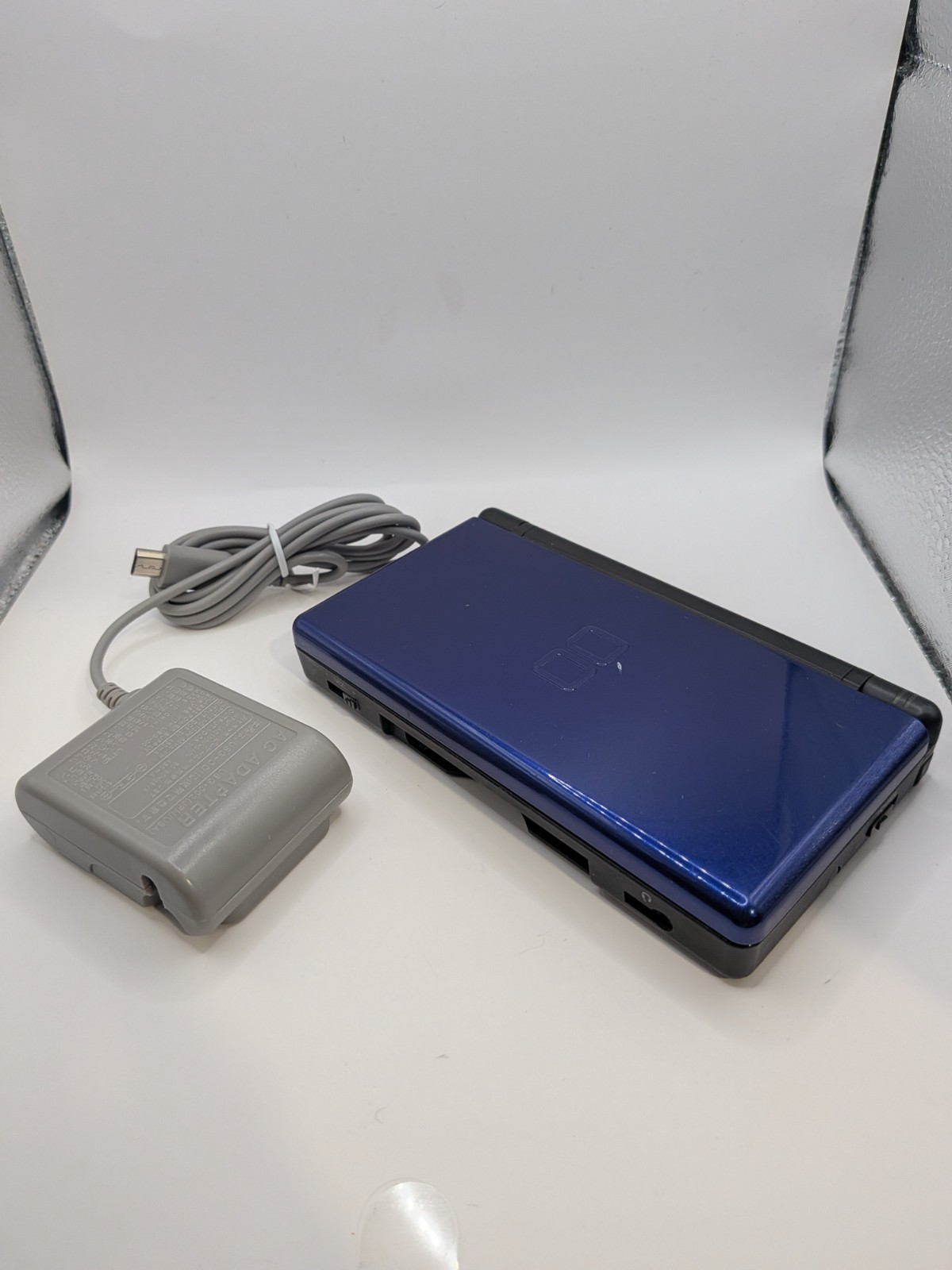 Nintendo DS Lite – Cobalt (Blue) & Black – Tested & Works – Yellow Screens