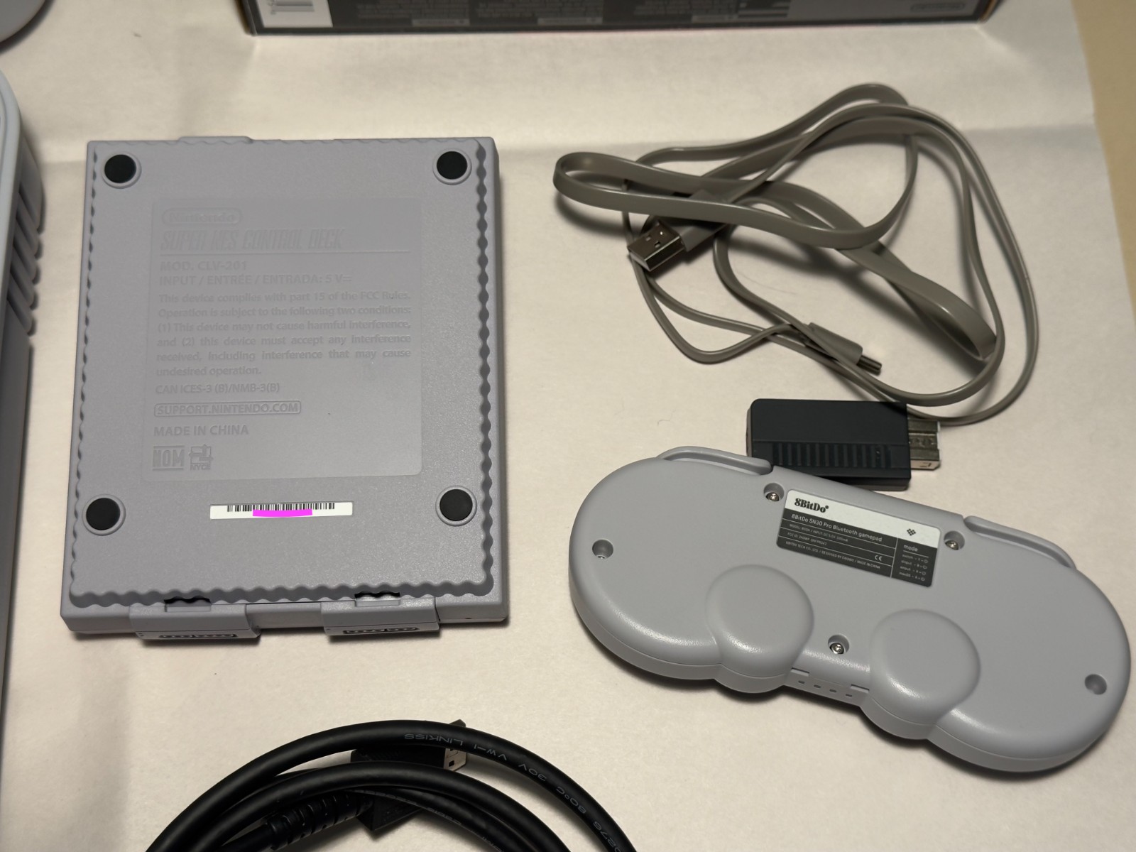 Nintendo SNES Classic Edition Mini Console CLV-201 + 8BitDo PDP Case & More