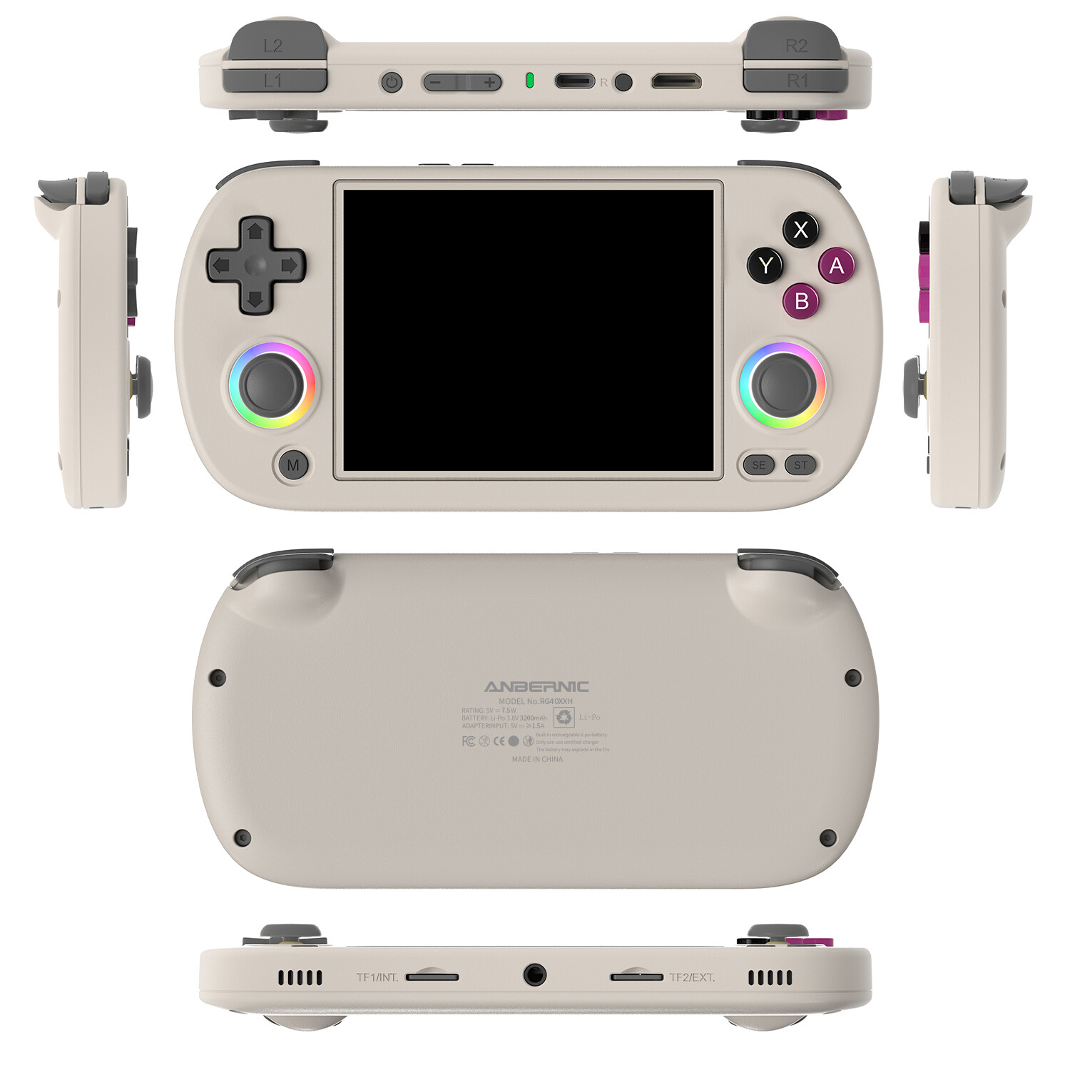ANBERNIC RG40XX H Linux 64-Bit Retro Handheld Game Console 4.0-inch IPS 3200mAh