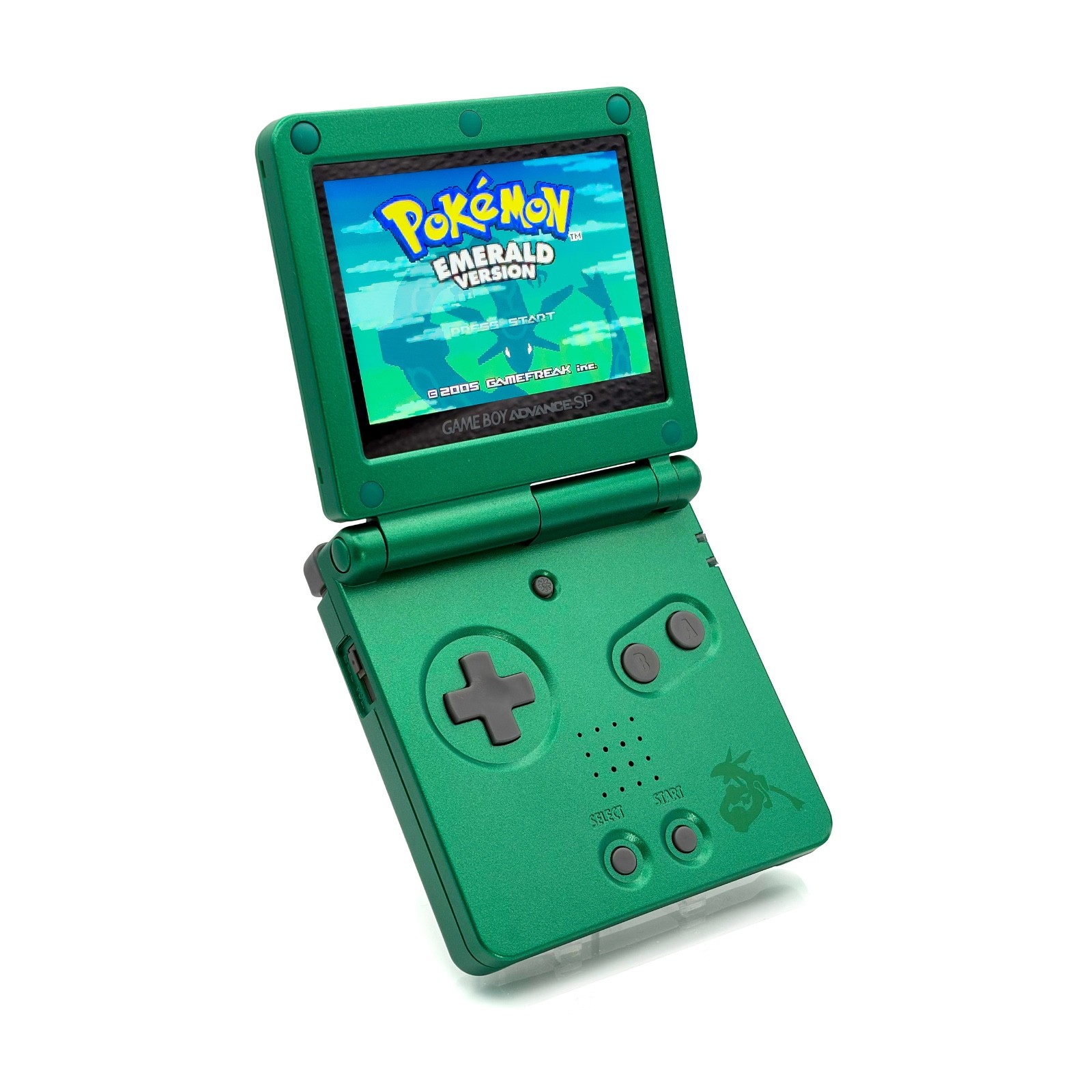 Nintendo Game Boy Advance SP Rayquaza IPS V5 Backlit Screen USB-C Charging