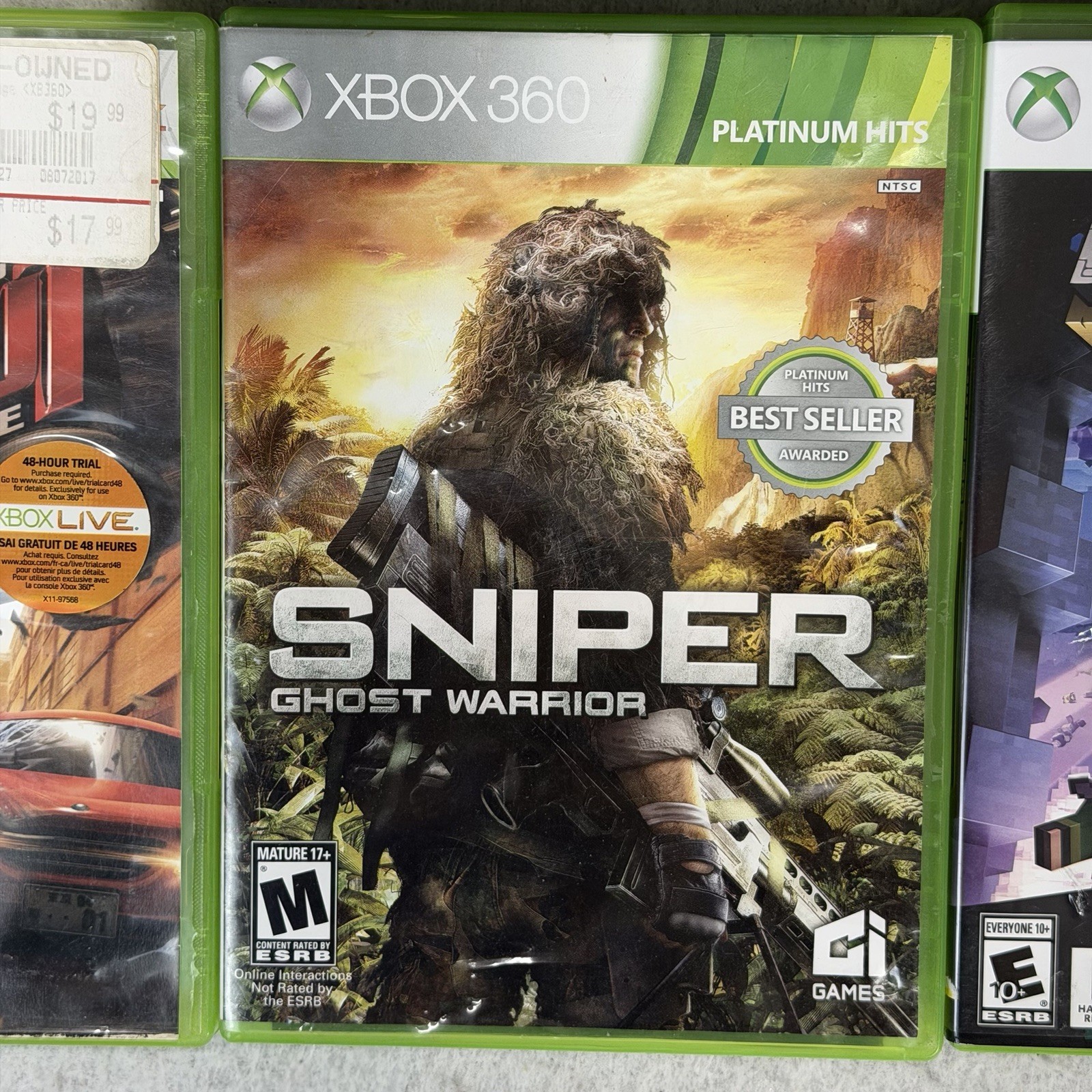 Xbox 360 E Console Kinect Bundle w/ Wireless Controller Games Cords 250gb Tested